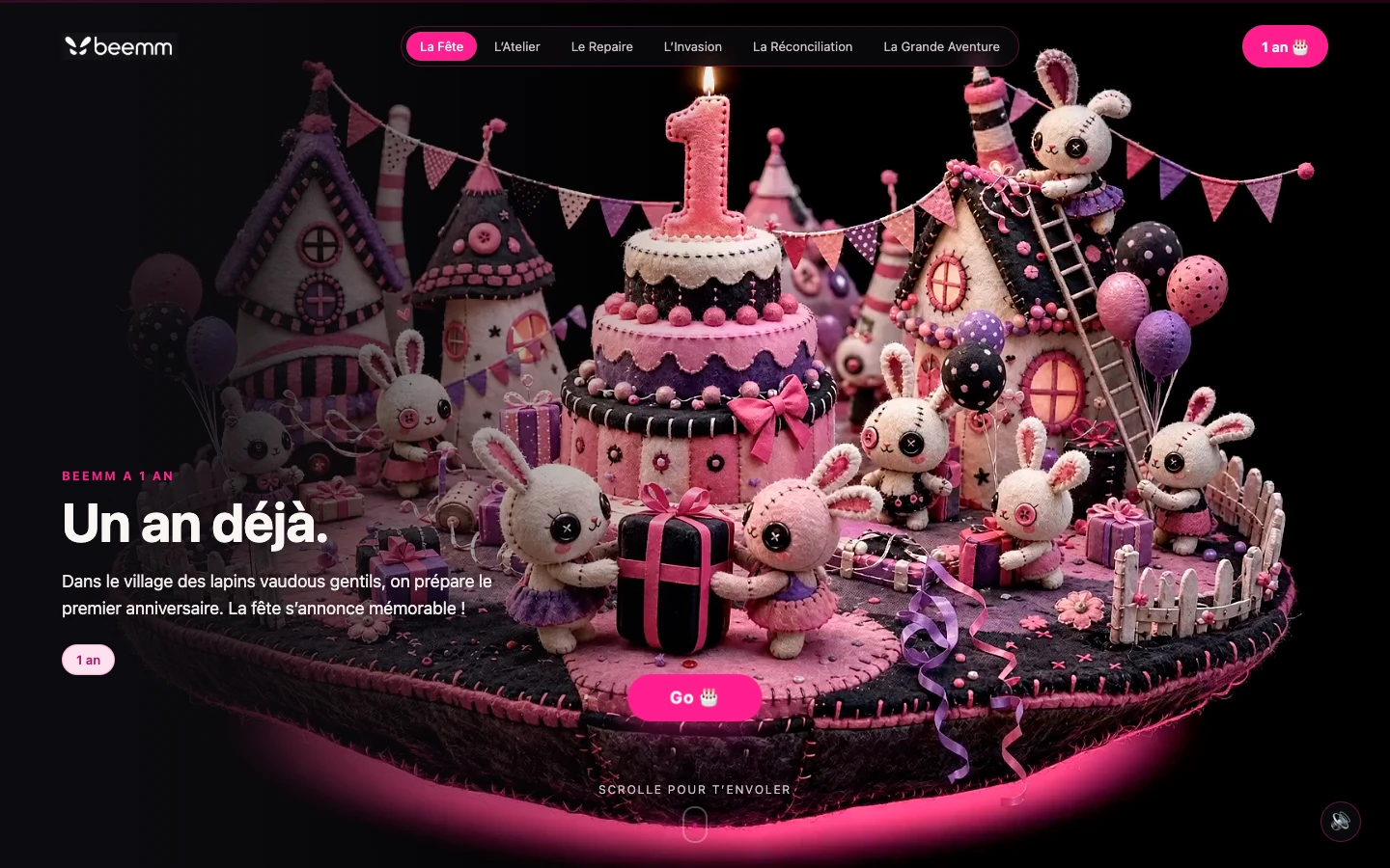 Aperçu du site Beemm — 1 an