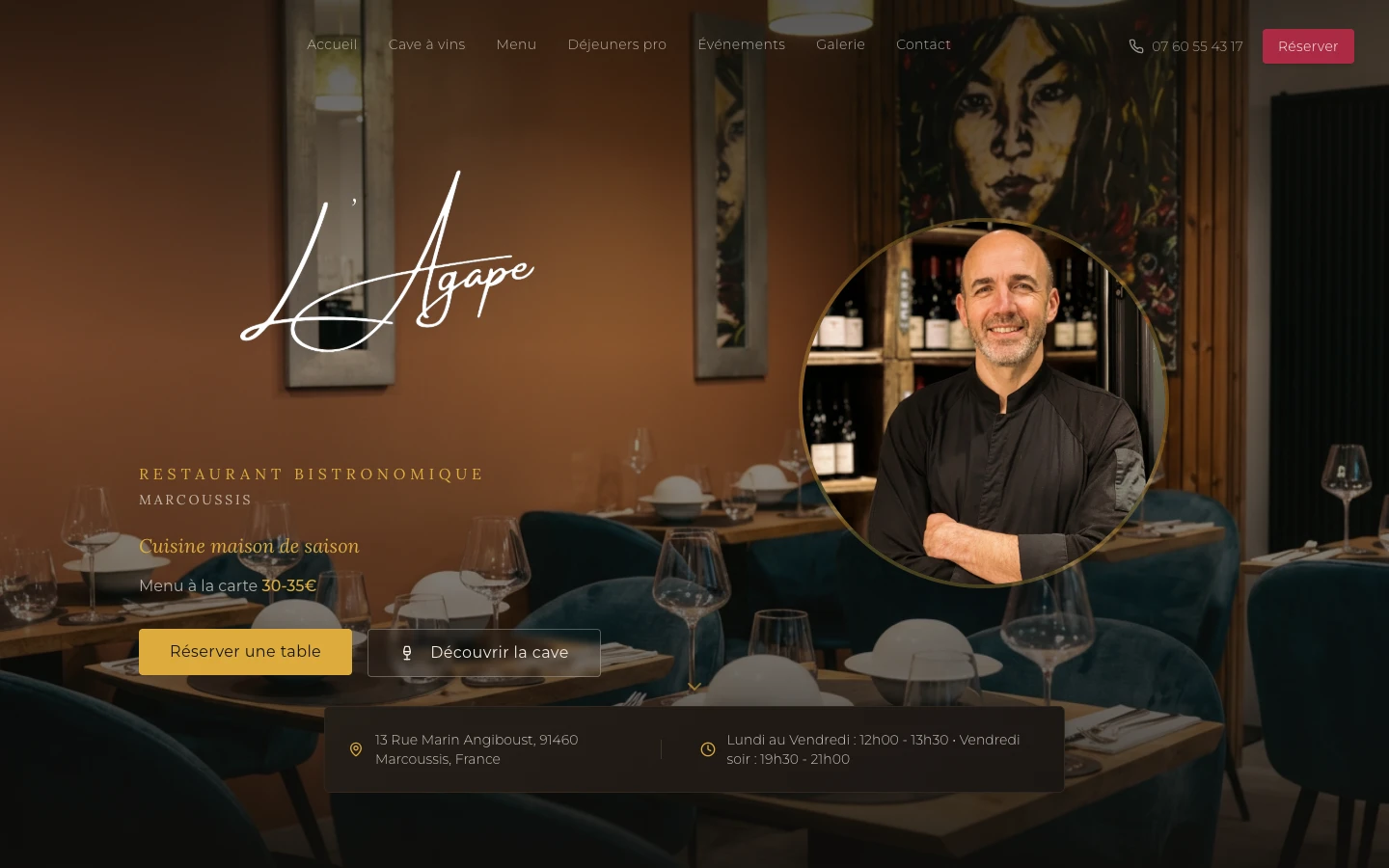 Aperçu du site L'Agapé Marcoussis